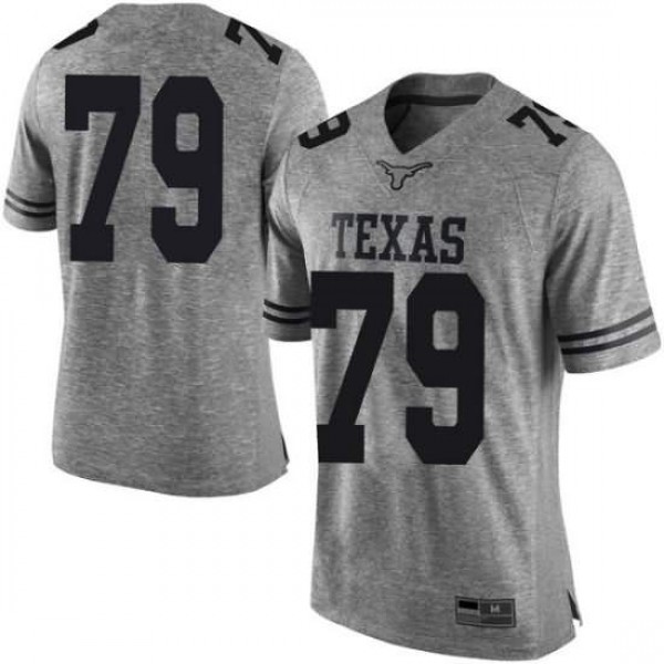 Mens University of Texas #79 Matt Frost Gray Limited Player Jersey